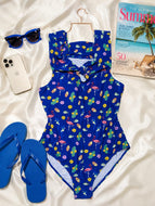 Flamingo Finesse Swimsuit