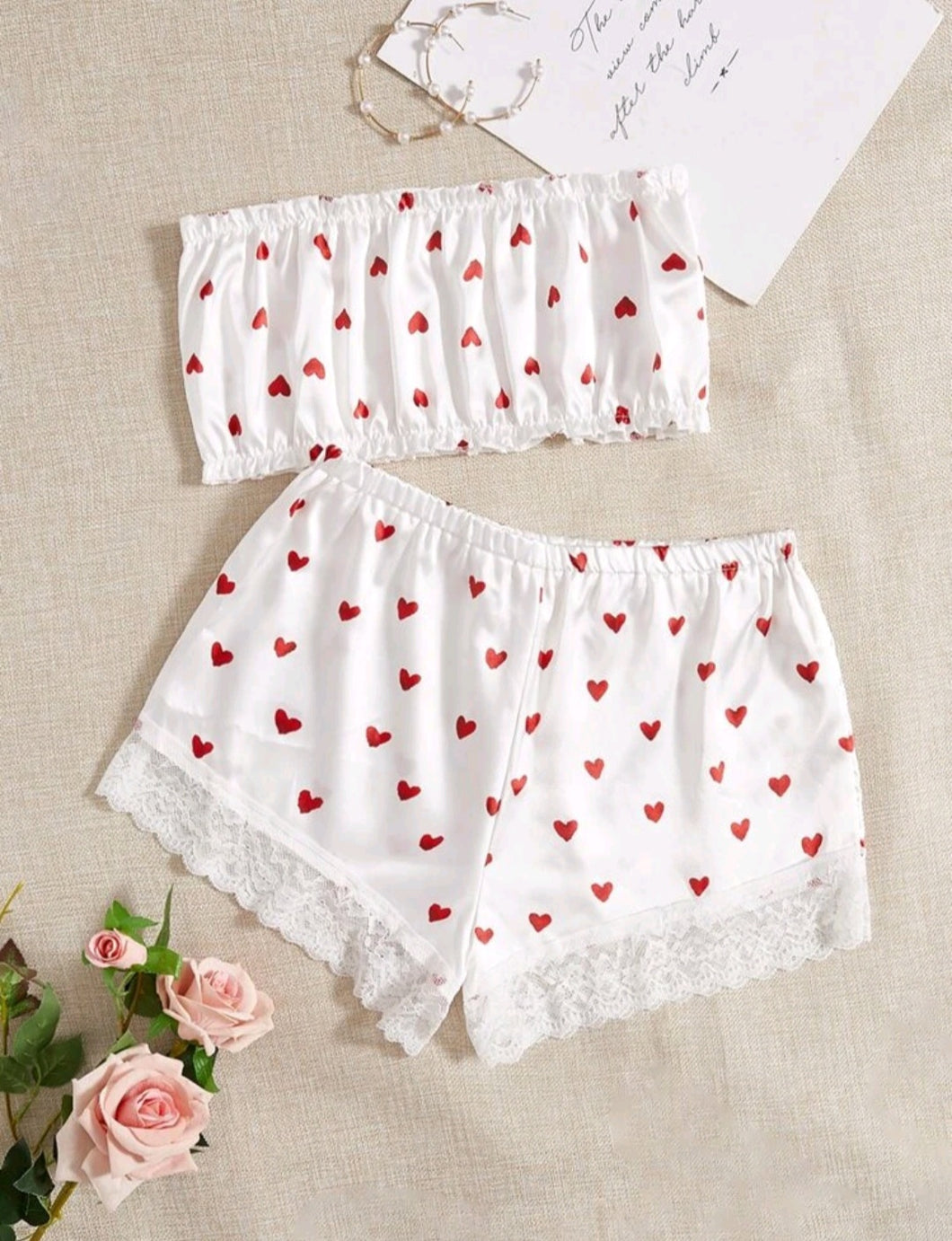 iHeartyou Bandeau Shorts Set