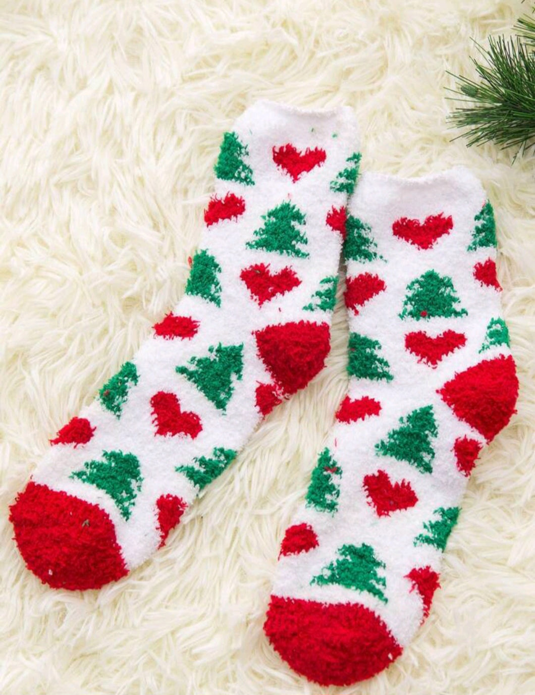 Merry n' Brite Fuzzy Christmas Socks (Adults)
