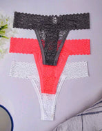 Lace Thong (3 Pack)