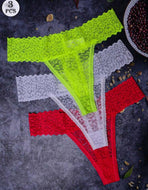 Lace Thong (3 Pack)