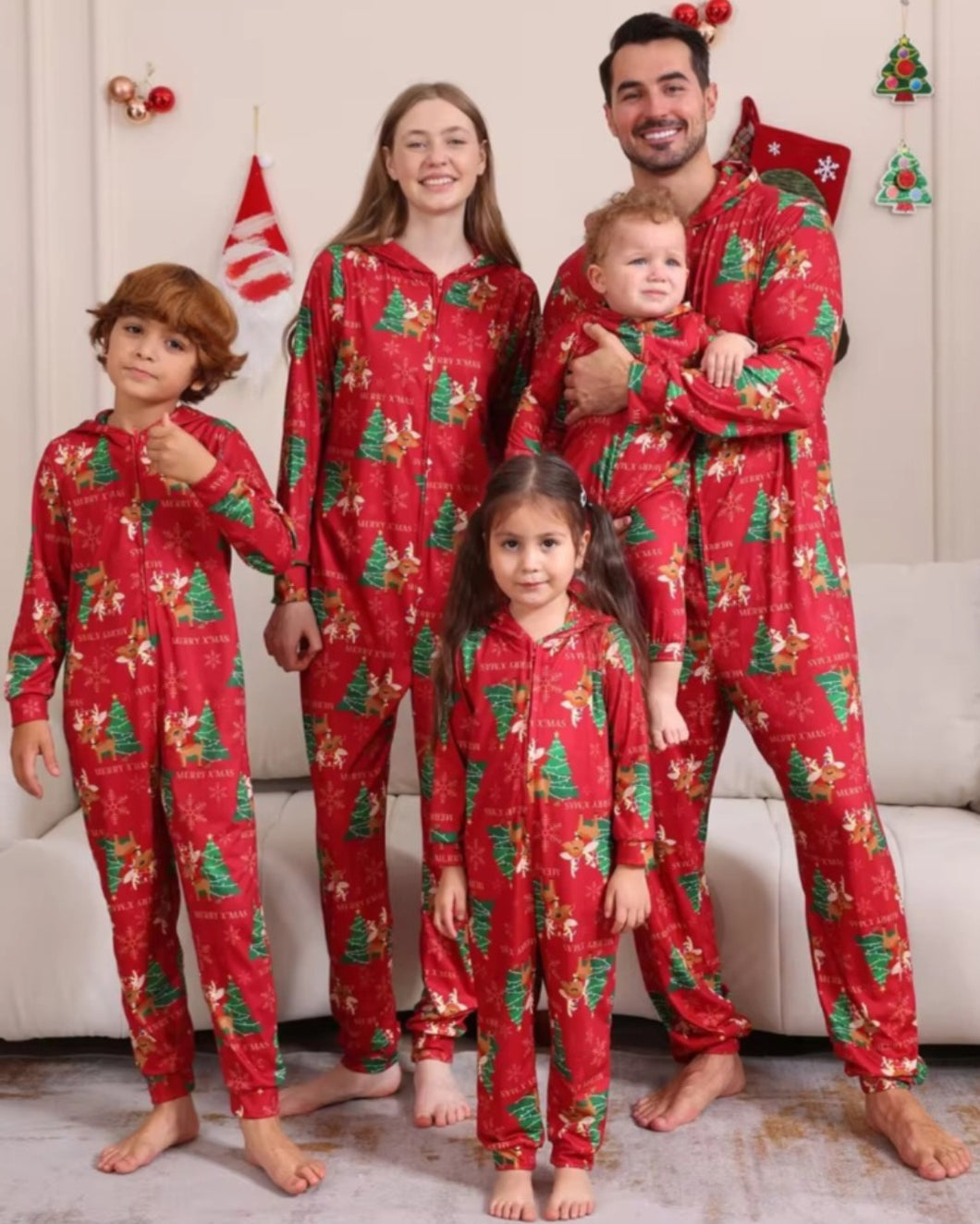 Christmas Tree Onesie Pajamas