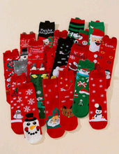 Load image into Gallery viewer, Fuzzy Ears Christmas Socks (Adults)
