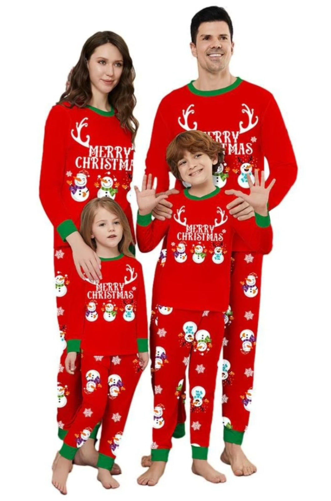 Reindeer & Snowman Christmas Pajamas