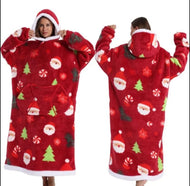 Santa Hooded Christmas Blanket