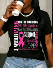 Load image into Gallery viewer, Ladies' Breast Cancer Awareness T-Shirt (I Wear Pink)
