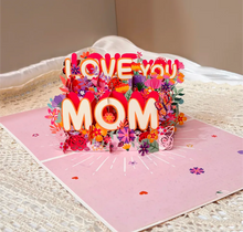 Load image into Gallery viewer, Mom 3d Pop Up Greeting Card
