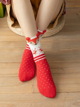 Load image into Gallery viewer, Fuzzy Ears Christmas Socks
